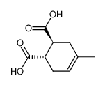 (+/-)-trans-4-methyl-cyclohex-4-ene-1,2-dicarboxylic acid Structure