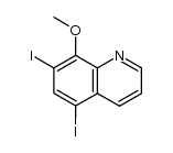 5,7-diiodo-8-methoxyquinoline Structure