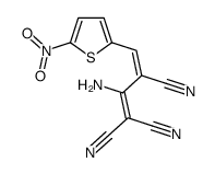 (3E)-2-amino-4-(5-nitrothiophen-2-yl)buta-1,3-diene-1,1,3-tricarbonitr ile结构式