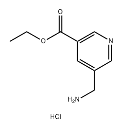 乙基 5-(氨基甲基)尼古丁酯盐酸结构式