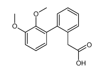 2-[2-(2,3-dimethoxyphenyl)phenyl]acetic acid Structure