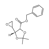 4,5-anhydro-2,3-O-isopropylidene-D-ribonic acid benzyl ester结构式