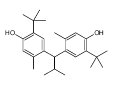 2-tert-butyl-4-[1-(5-tert-butyl-4-hydroxy-2-methylphenyl)-2-methylpropyl]-5-methylphenol结构式