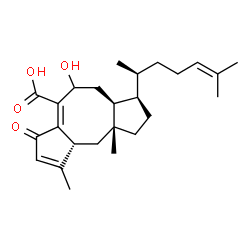8-Hydroxy-5-oxoophiobola-3,6,19-trien-25-oic acid Structure