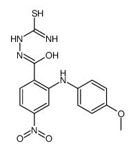 [[2-(4-methoxyanilino)-4-nitrobenzoyl]amino]thiourea Structure