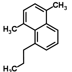 1,4-二甲基-5-丙基萘结构式