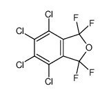 4,5,6,7-tetrachloro-1,1,3,3-tetrafluoro-2-benzofuran结构式