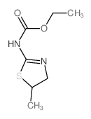 ethyl N-(5-methyl-4,5-dihydro-1,3-thiazol-2-yl)carbamate结构式