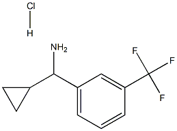 环丙基(3-(三氟甲基)苯基)甲胺盐酸盐结构式
