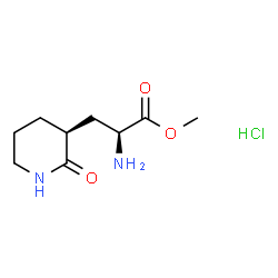 Methyl (S)-2-amino-3-((S)-2-oxopiperidin-3-yl)propanoate hydrochloride Structure