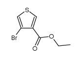 4-Bromo-3-thiophenecarboxylic acid ethyl ester structure