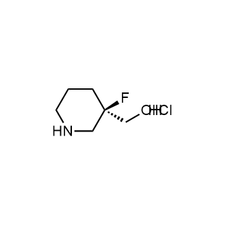 (R)-(3-氟哌啶-3-基)甲醇盐酸盐结构式