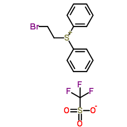 (2-Bromoethyl)diphenylsulfonium Trifluoromethanesulfonate Structure