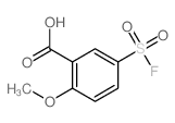 5-(氟磺酰基)-2-甲氧基苯甲酸结构式