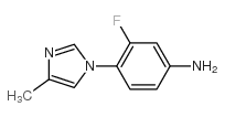 3-Fluoro-4-(4-methyl-1H-imidazol-1-yl)benzenamine structure