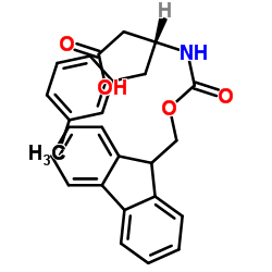 Fmoc-(S)-3-氨基-4-(3-甲基-苯基)-丁酸结构式