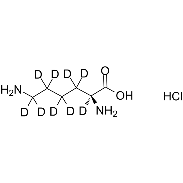 L-Lysine-d9 hydrochloride结构式