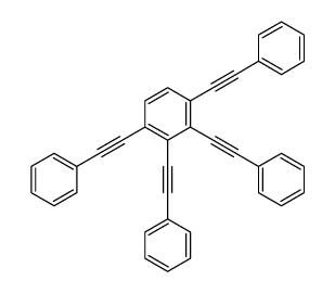 1,2,3,4-tetrakis(2-phenylethynyl)benzene结构式