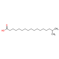 16-Methylheptadecanoic acid Structure