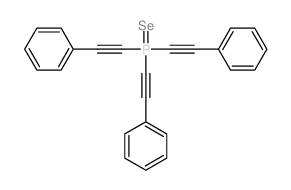 Phosphine selenide,tris(phenylethynyl)- (8CI) Structure