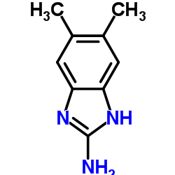 2-氨基-5,6-二甲基苯并咪唑结构式
