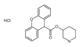3-(9-Xanthenylcarboxy)quinuclidine hydrochloride Structure