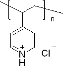 Poly(4-vinylpyridine hydrochloride) structure