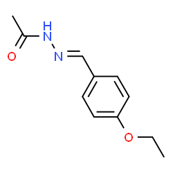 Acetic acid, [(4-ethoxyphenyl)methylene]hydrazide (9CI)结构式