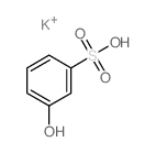 Benzenesulfonic acid, 3-hydroxy-, potassium salt (1:1) Structure