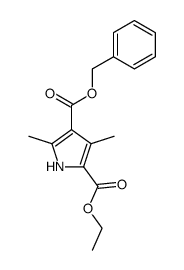 1H-Pyrrole-2,4-dicarboxylicacid,3,5-dimethyl-,2-ethyl4-(phenylmethyl)ester(9CI)结构式
