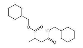 bis(cyclohexylmethyl) 2-methylbutanedioate Structure