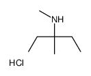 N,3-dimethylpentan-3-amine,hydrochloride Structure