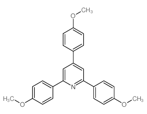 2,4,6-tris(4-methoxyphenyl)pyridine Structure