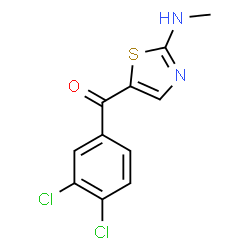 (3,4-Dichlorophenyl)[2-(methylamino)-1,3-thiazol-5-yl]methanone Structure