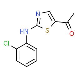 1-[2-(2-CHLOROANILINO)-1,3-THIAZOL-5-YL]-1-ETHANONE Structure