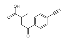 4-(4-Cyanophenyl)-2-methyl-4-oxobutyric acid结构式
