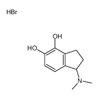 1-(dimethylamino)-2,3-dihydro-1H-indene-4,5-diol,hydrobromide Structure