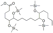 5,6,12,13-Tetrakis[(trimethylsilyl)oxy]octadecanoic acid methyl ester structure