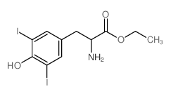 ethyl 2-amino-3-(4-hydroxy-3,5-diiodo-phenyl)propanoate Structure