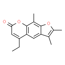 5-ethyl-2,3,9-trimethylfuro[3,2-g]chromen-7-one结构式