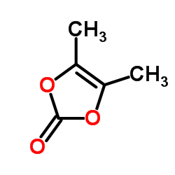 4,5-二甲基-1,3-二氧杂环戊烯-2-酮结构式