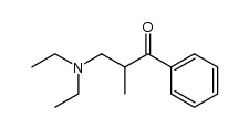 (+/-)-3-diethylamino-2-methyl-1-phenyl-propan-1-one Structure