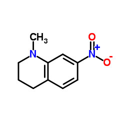 1-甲基-7-硝基-1,2,3,4-四氢喹啉结构式