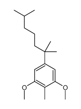 5-(2,6-dimethylheptan-2-yl)-1,3-dimethoxy-2-methylbenzene结构式