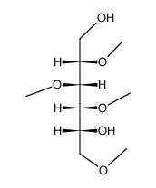 2,3,4,6-tetra-O-methyl-D-sorbitol Structure