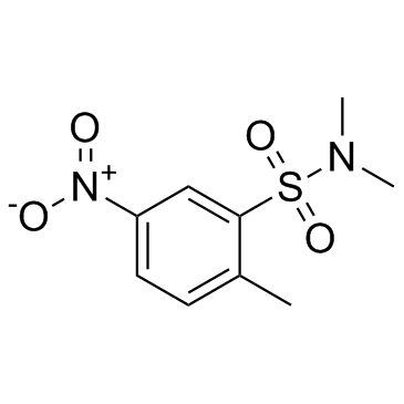 N,N,2-三甲基-5-硝基苯磺酰胺结构式