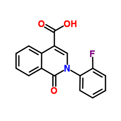 2-(2-Fluorophenyl)-1-oxo-1,2-dihydro-4-isoquinolinecarboxylic acid Structure