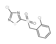 3-氯-5-(2-氯苄基磺酰基)-1,2,4-噻二唑结构式