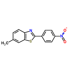 6-甲基-2-(4-硝基苯基)苯并噻唑结构式