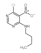 N-丁基-6-氯-5-硝基-4-嘧啶胺结构式